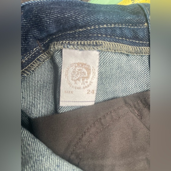 Diesel Woman’s Dark Blue Vintage CLUSH Jeans size 24 New With Tags - Picture 14 of 16